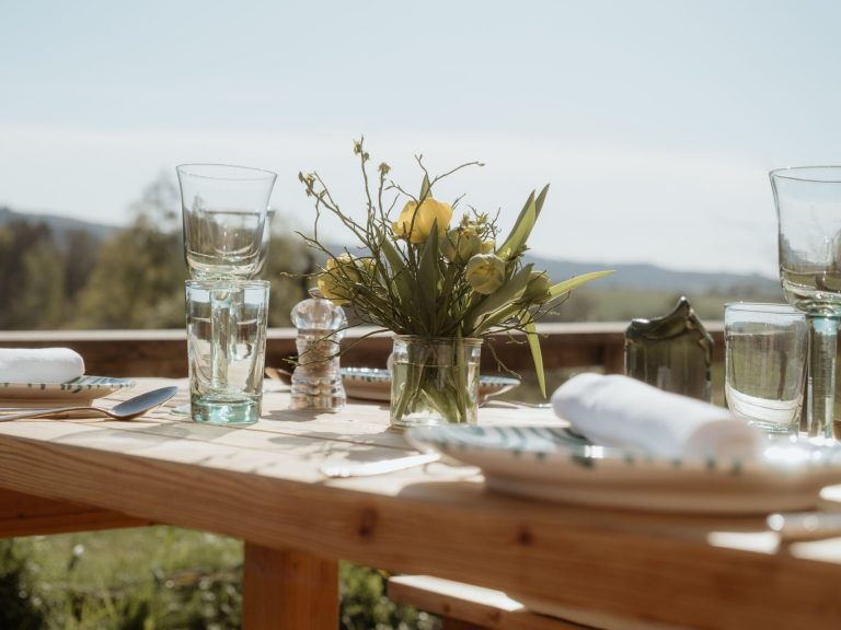 Feiern in der Alten Kelter Gedeckter Tisch
